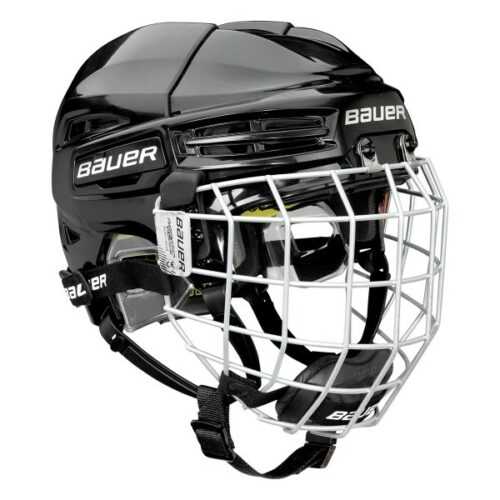 Bauer RE-AKT 100 YTH COMBO černá 49-54 - Dětská hokejová helma s mřížkou Bauer
