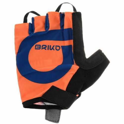 Briko GRANFONDO 5R0 oranžová L - Cyklistické rukavice Briko