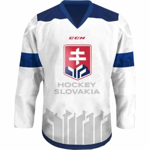 CCM FANDRES HOCKEY SLOVAKIA bílá 4XS - Dětský hokejový dres CCM