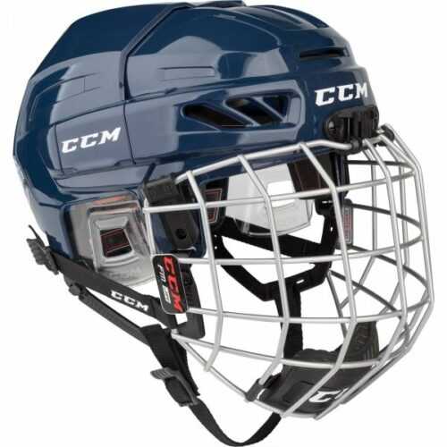 CCM FITLITE 3DS COMBO JR tmavě modrá NS - Dětská hokejová helma CCM
