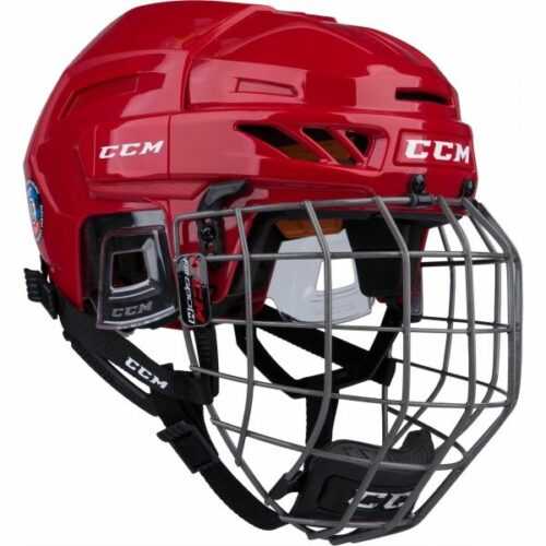 CCM FITLITE 90 COMBO SR červená (57 - 62) - Hokejová helma CCM