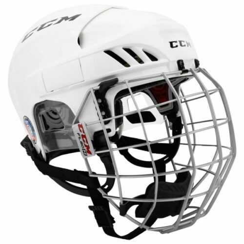 CCM FL60C SR COMBO bílá L - Hokejová helma CCM