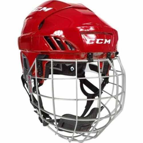 CCM FL60C SR COMBO červená L - Hokejová helma CCM