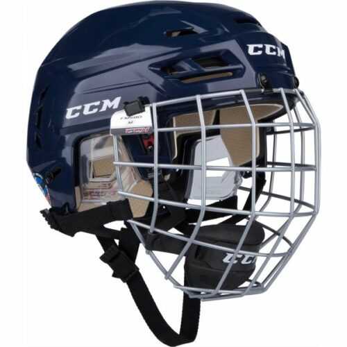 CCM TACKS 110 COMBO SR modrá (55 - 59) - Hokejová helma CCM