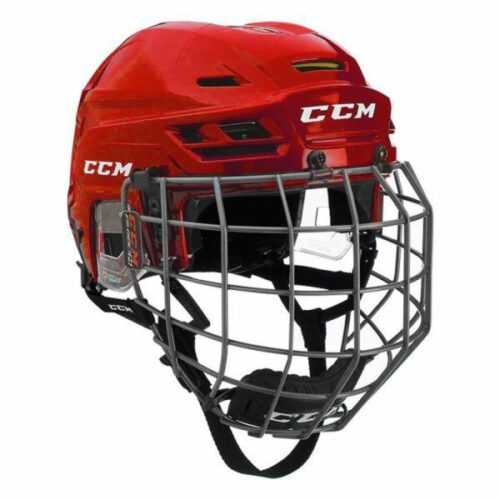 CCM TACKS 310C SR COMBO červená M - Hokejová helma CCM