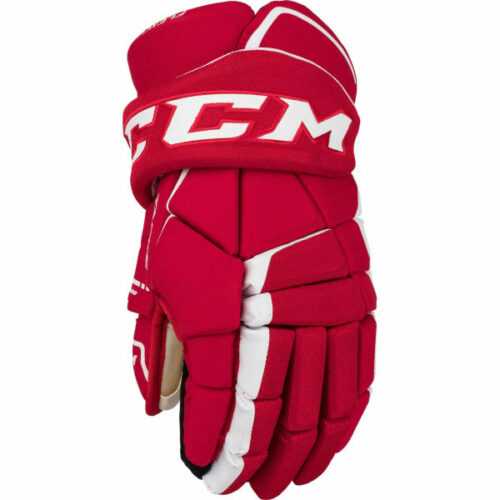 CCM TACKS 9060 JR červená 10 - Juniorské hokejové rukavice CCM