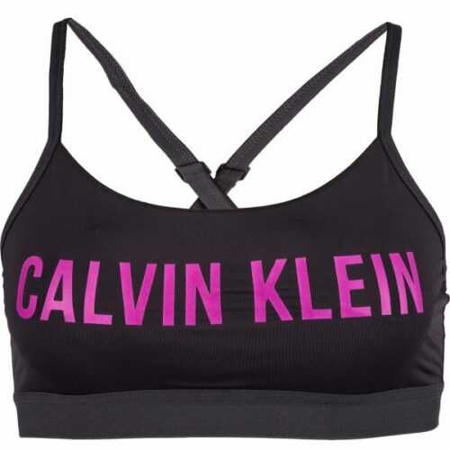 Calvin Klein LOW SUPPORT BRA černá XS - Dámská sportovní podprsenka Calvin Klein
