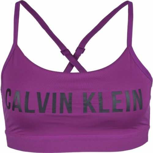 Calvin Klein LOW SUPPORT BRA fialová XS - Dámská sportovní podprsenka Calvin Klein
