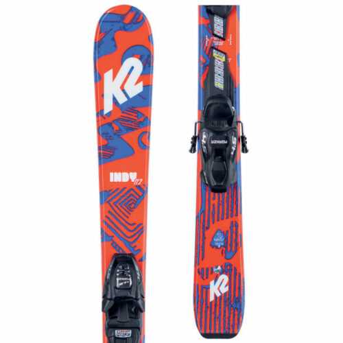 K2 INDY FDT 4.5 124 - Dětské allmountain lyže s vázáním K2