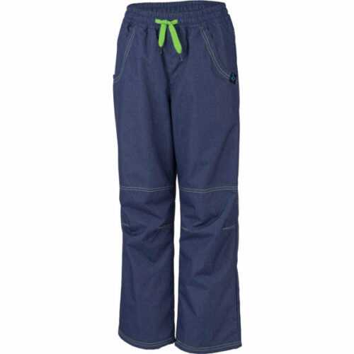 Lewro SIGI zelená 116-122 - Dětské zateplené kalhoty Lewro