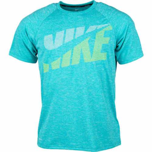 Nike HEATHER TILT modrá L - Pánské tričko do vody Nike