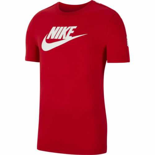 Nike NSW HYBRID SS TEE M červená S - Pánské tričko Nike
