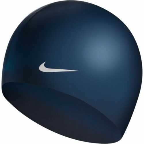 Nike SOLID SILICONE tmavě modrá NS - Plavecká čepice Nike