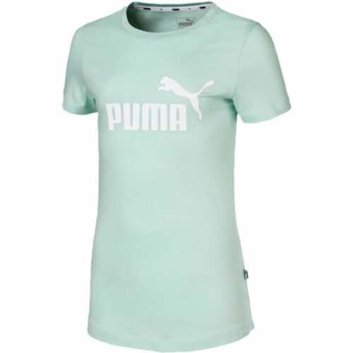 Puma ESS LOGO TEE G světle zelená 116 - Dívčí sportovní triko Puma