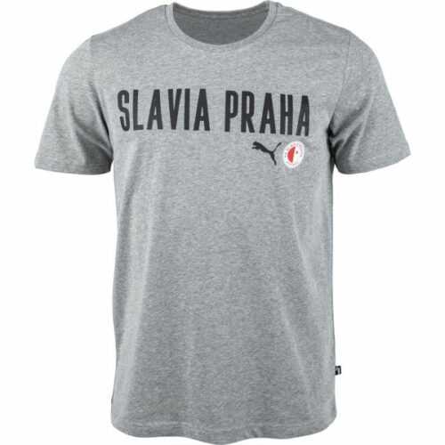 Puma Slavia Prague Graphic Tee DBLU 2XL - Pánské triko Puma
