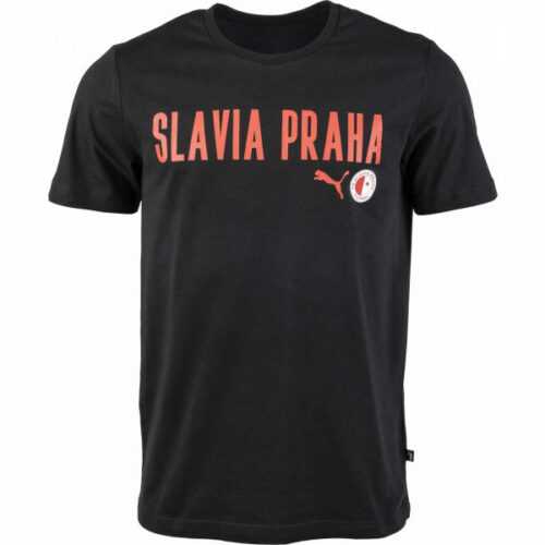 Puma Slavia Prague Graphic Tee DBLU XL - Pánské triko Puma