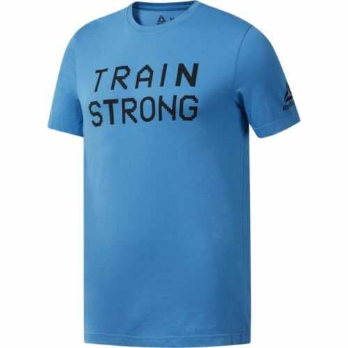 Reebok GS TRAIN STRONG TEE modrá XL - Pánské tričko Reebok
