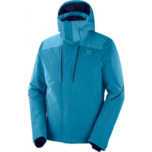 Salomon STORMSEASON JKT M modrá M - Pánská lyžařská bunda Salomon