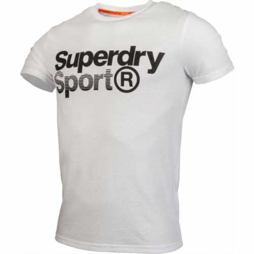 Superdry CORE SPORT GRAPHIC TEE bílá S - Pánské tričko Superdry