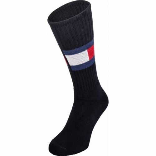 Tommy Hilfiger JEANS FLAG 1P tmavě modrá 35 - 38 - Pánské ponožky Tommy Hilfiger