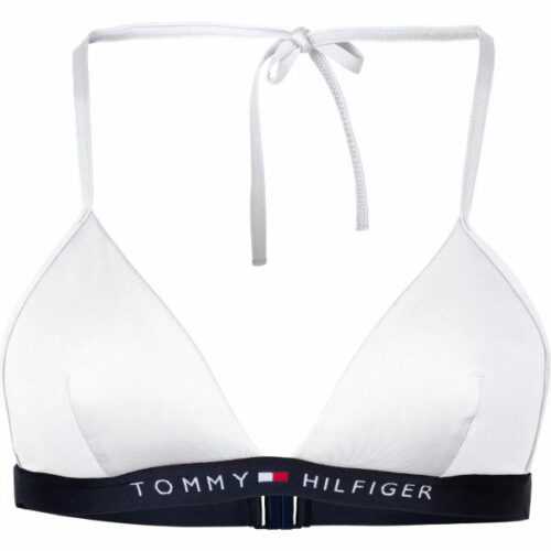 Tommy Hilfiger TRIANGLE FIXED bílá XS - Dámský vrchní díl plavek Tommy Hilfiger