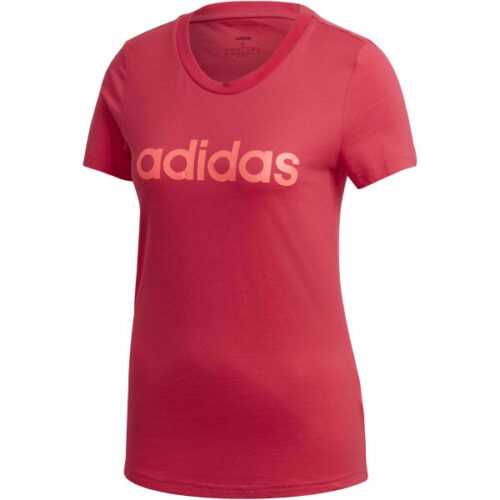 adidas E LIN SLIM TEE červená S - Dámské tričko adidas