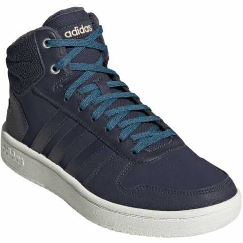 adidas HOOPS 2.0 MID tmavě modrá 5 - Dámská volnočasová obuv adidas