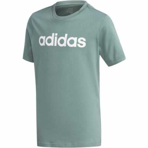 adidas YB E LIN TEE zelená 140 - Chlapecké triko adidas
