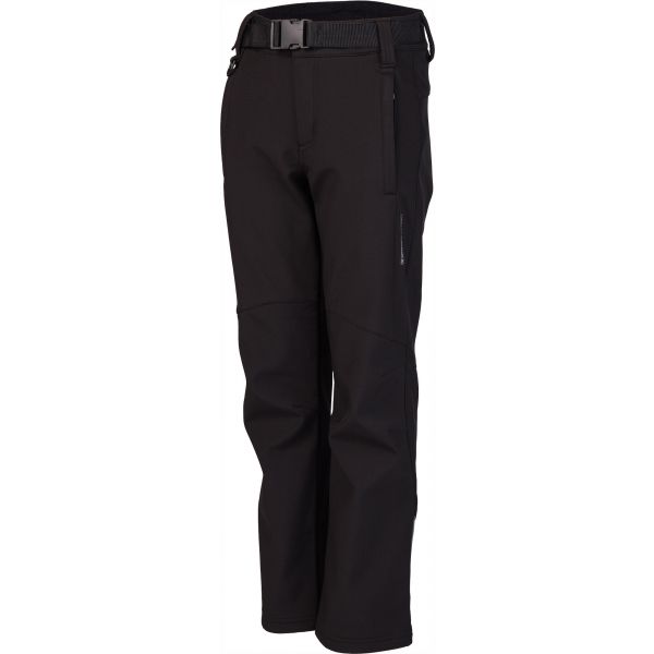 Lewro DALEX černá 152-158 - Dětské softshellové kalhoty Lewro