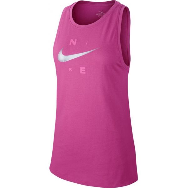 Nike DRY TANK DFC BRAND růžová S - Dámské sportovní tílko Nike