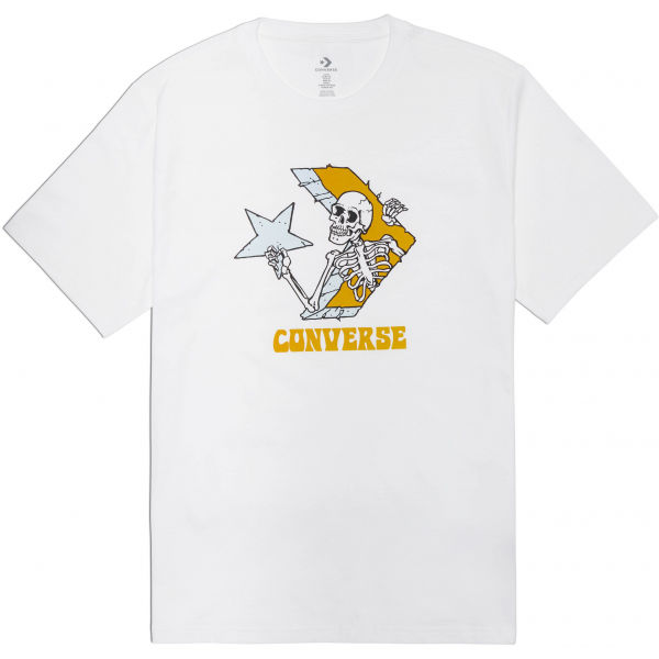 Converse SKULL GRAPHIC LOGO 1 SHORT SLEEVE TEE L - Pánské triko Converse