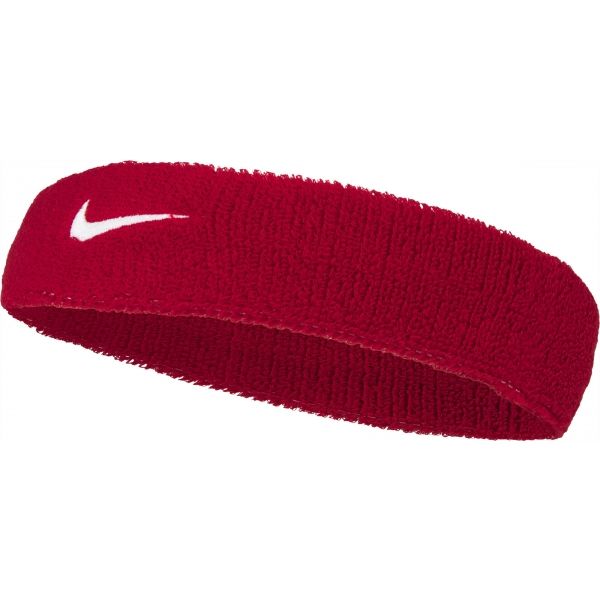 Nike SWOOSH HEADBAND červená NS - Čelenka Nike