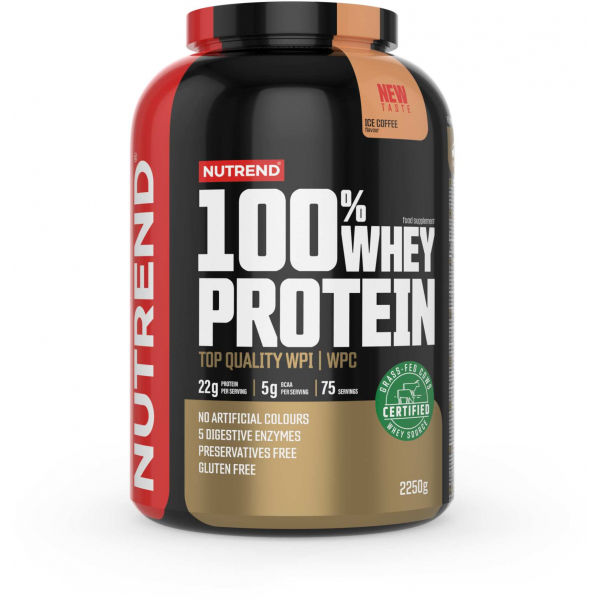 Nutrend 100% WHEY PROTEIN 2250 g LEDOVÁ KÁVA - Protein Nutrend