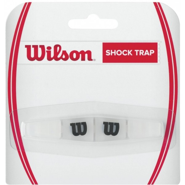 Wilson SHOCK TRAP CLEAR WITH BLACK W - Tenisový vibrastop Wilson