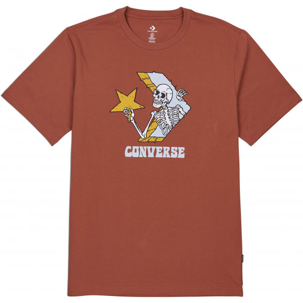 Converse SKULL GRAPHIC LOGO 1 SHORT SLEEVE TEE M - Pánské triko Converse