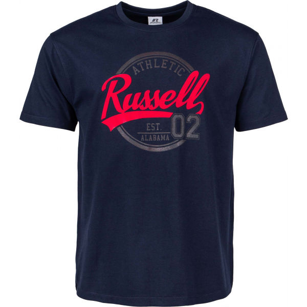 Russell Athletic S/S CREWNECK TEE SHIRT modrá S - Pánské tričko Russell Athletic