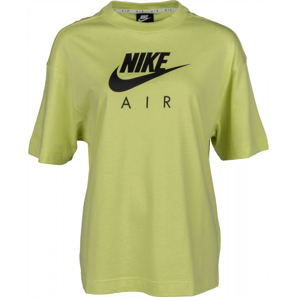 Nike NSW AIR TOP SS BF W zelená M - Dámské tričko Nike
