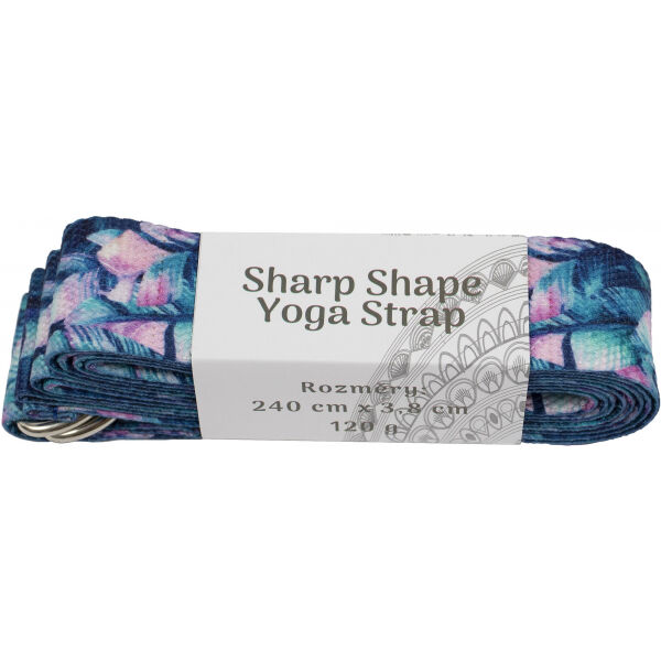 SHARP SHAPE YOGA STRAP LEAVES - Jóga páska SHARP SHAPE