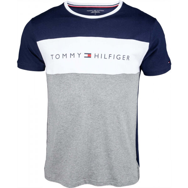 Tommy Hilfiger CN SS TEE LOGO FLAG L - Pánské tričko Tommy Hilfiger