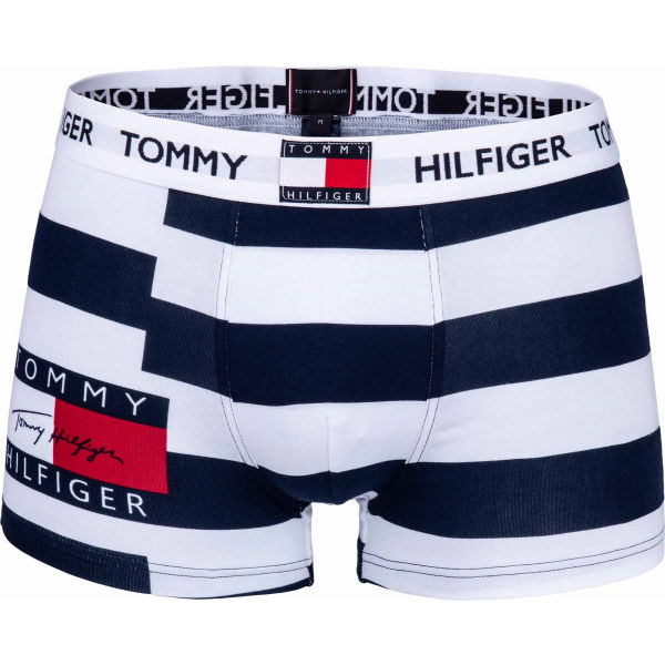 Tommy Hilfiger TRUNK PRINT bílá S - Pánské boxerky Tommy Hilfiger