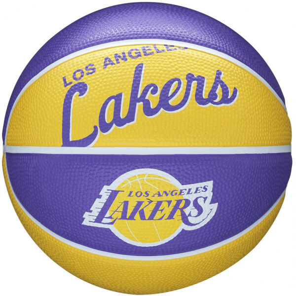 Wilson NBA RETRO MINI LAKERS 3 - Mini basketbalový míč Wilson