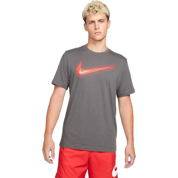 Nike SPORTSWEAR Šedá S - Pánské tričko Nike