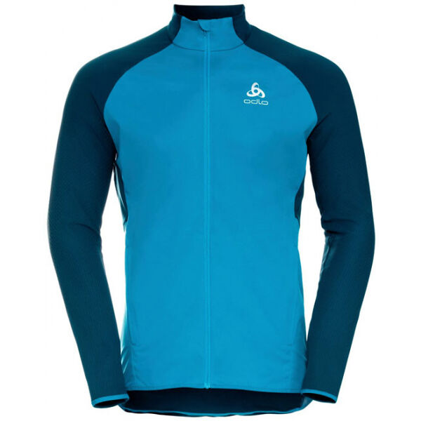 Odlo ZEROWEIGHT WARM HYBRID Modrá XL - Pánská běžecká bunda Odlo