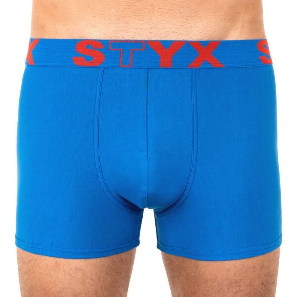 Styx MEN'S BOXERS SPORTS RUBBER Modrá XL - Pánské boxerky Styx