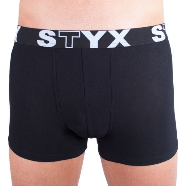 Styx MEN'S BOXERS SPORTS RUBBER Černá L - Pánské boxerky Styx