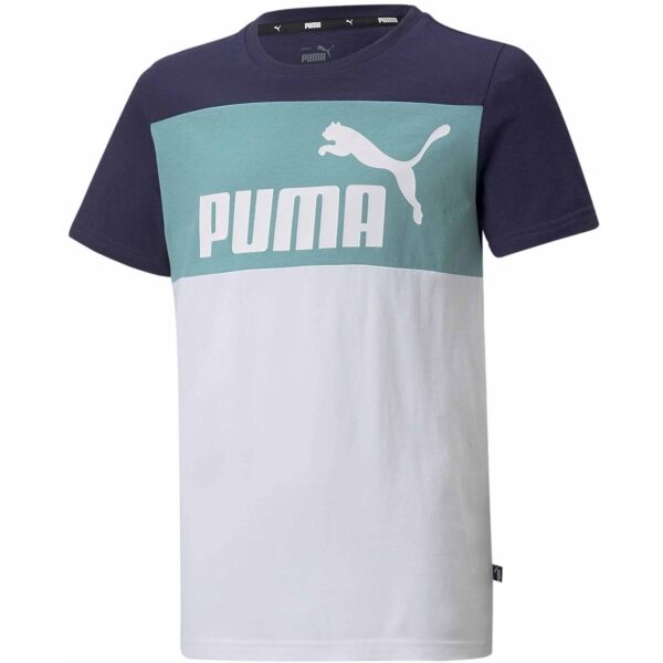 Puma ESS+COLORBLOCK TEE Chlapecké triko